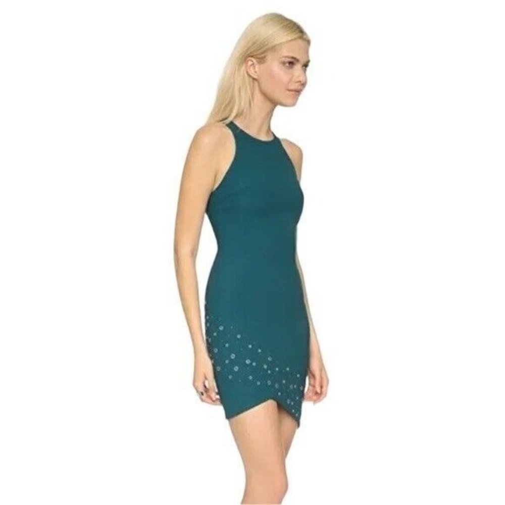 ELIZABETH and James Gali Grommet Asymtric Dress sz 4 Retail $395 - Picture 3 of 9